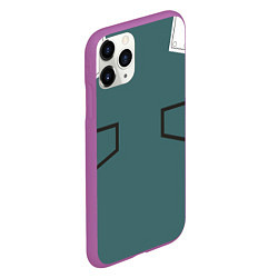 Чехол iPhone 11 Pro матовый MHA IZUKU MIDORIYA, цвет: 3D-фиолетовый — фото 2