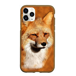 Чехол iPhone 11 Pro матовый Хитрая лисичка, цвет: 3D-коричневый