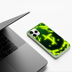 Чехол iPhone 11 Pro матовый DOOM Covered, цвет: 3D-салатовый — фото 2