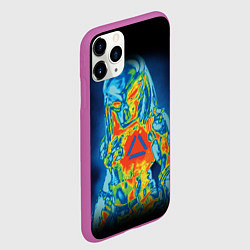 Чехол iPhone 11 Pro матовый Predator Vision, цвет: 3D-фиолетовый — фото 2