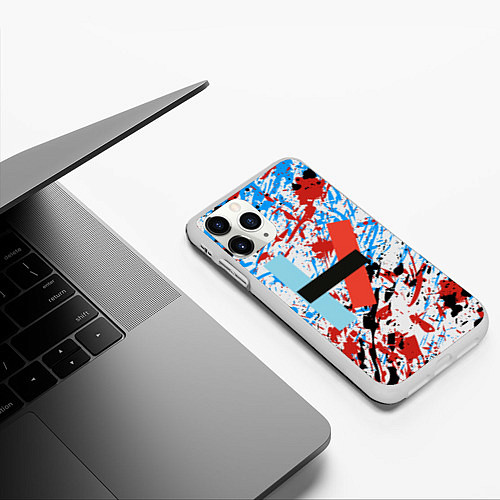 Чехол iPhone 11 Pro матовый 21 Pilots: Colored / 3D-Белый – фото 3