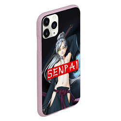 Чехол iPhone 11 Pro матовый Senpai Goddess, цвет: 3D-розовый — фото 2