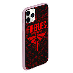 Чехол iPhone 11 Pro матовый Fireflies: Red Logo, цвет: 3D-розовый — фото 2