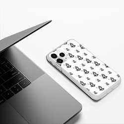 Чехол iPhone 11 Pro матовый Drake - six, цвет: 3D-белый — фото 2