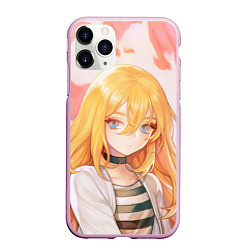 Чехол iPhone 11 Pro матовый Satsuriku no Tenshi, цвет: 3D-розовый