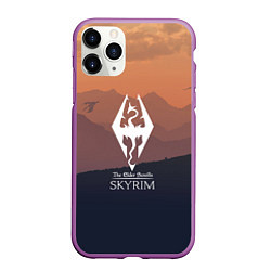 Чехол iPhone 11 Pro матовый THE ELDER SCROLLS, цвет: 3D-фиолетовый