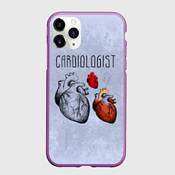 Чехол iPhone 11 Pro матовый Cardiologist, цвет: 3D-фиолетовый