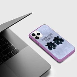 Чехол iPhone 11 Pro матовый Лучший в мире психиатр, цвет: 3D-фиолетовый — фото 2
