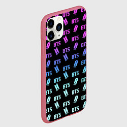 Чехол iPhone 11 Pro матовый BTS: Neon Gradient, цвет: 3D-малиновый — фото 2