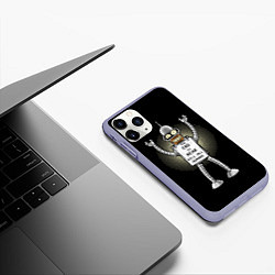 Чехол iPhone 11 Pro матовый Kill All Humans, цвет: 3D-светло-сиреневый — фото 2