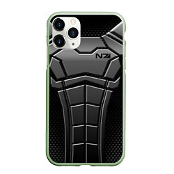 Чехол iPhone 11 Pro матовый Soldier N7, цвет: 3D-салатовый