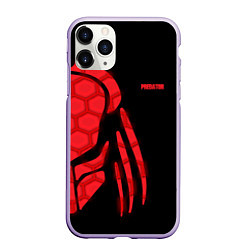 Чехол iPhone 11 Pro матовый Predator: Red Light, цвет: 3D-светло-сиреневый