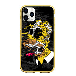 Чехол iPhone 11 Pro матовый Liquid Homer, цвет: 3D-желтый