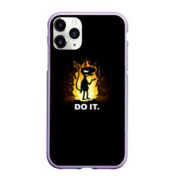 Чехол iPhone 11 Pro матовый Disenchantment: Do it, цвет: 3D-светло-сиреневый