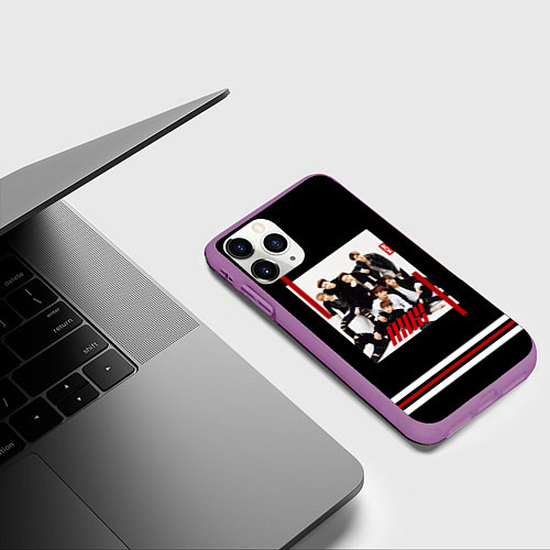 Чехол iPhone 11 Pro матовый IKON Band / 3D-Фиолетовый – фото 3