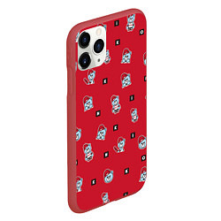 Чехол iPhone 11 Pro матовый IKON Bears, цвет: 3D-красный — фото 2