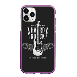 Чехол iPhone 11 Pro матовый Hard Rock: Born to be wild, цвет: 3D-фиолетовый