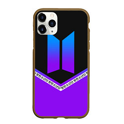 Чехол iPhone 11 Pro матовый BTS: Neon Symbol, цвет: 3D-коричневый