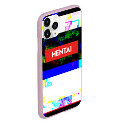 Чехол iPhone 11 Pro матовый Hentai Glitch 3, цвет: 3D-розовый — фото 2