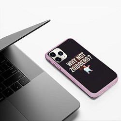 Чехол iPhone 11 Pro матовый Why not Zoidberg?, цвет: 3D-розовый — фото 2