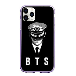 Чехол iPhone 11 Pro матовый BTS Captain, цвет: 3D-светло-сиреневый