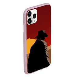 Чехол iPhone 11 Pro матовый RDR 2: Dark Man, цвет: 3D-розовый — фото 2