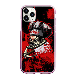 Чехол iPhone 11 Pro матовый Pudge Chef, цвет: 3D-розовый