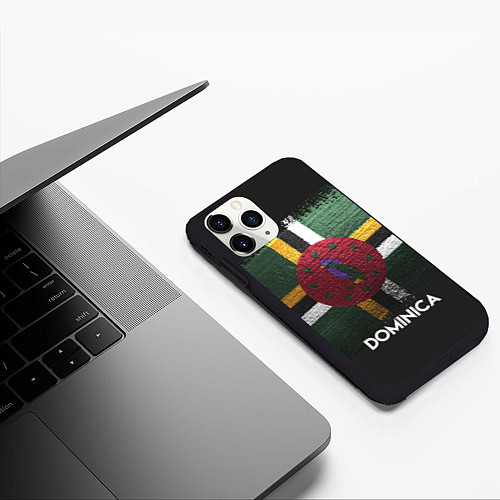 Чехол iPhone 11 Pro матовый Dominica Style / 3D-Черный – фото 3