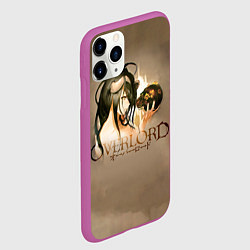 Чехол iPhone 11 Pro матовый Overlord Albedo, цвет: 3D-фиолетовый — фото 2