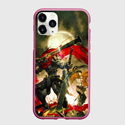 Чехол iPhone 11 Pro матовый Momonga Narberal Gamma, цвет: 3D-малиновый