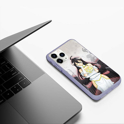 Чехол iPhone 11 Pro матовый Overlord Albedo / 3D-Светло-сиреневый – фото 3