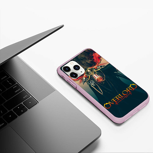 Чехол iPhone 11 Pro матовый Momonga Overlord / 3D-Розовый – фото 3