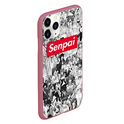 Чехол iPhone 11 Pro матовый SENPAI Stories, цвет: 3D-малиновый — фото 2