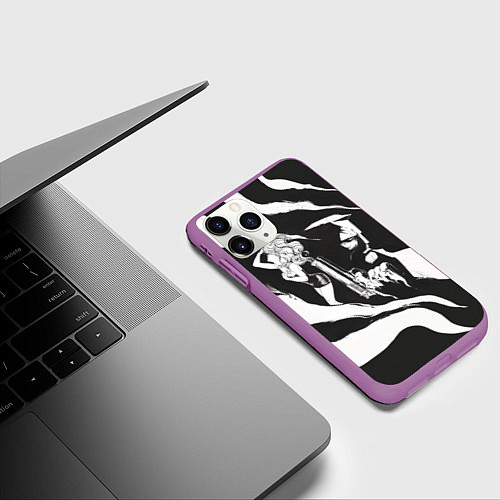 Чехол iPhone 11 Pro матовый Sin City / 3D-Фиолетовый – фото 3