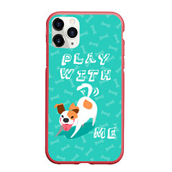 Чехол iPhone 11 Pro матовый Play With Me, цвет: 3D-красный