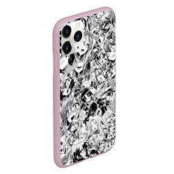 Чехол iPhone 11 Pro матовый Manga Ahegao, цвет: 3D-розовый — фото 2
