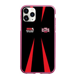 Чехол iPhone 11 Pro матовый MMA Elite, цвет: 3D-малиновый