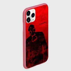 Чехол iPhone 11 Pro матовый STALKER 2, цвет: 3D-малиновый — фото 2