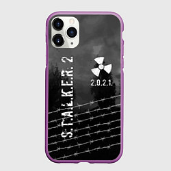Чехол iPhone 11 Pro матовый STALKER 2021, цвет: 3D-фиолетовый