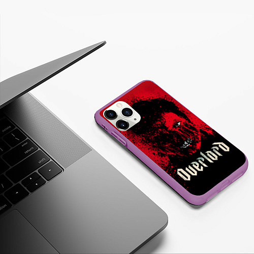 Чехол iPhone 11 Pro матовый Overlord: Red Rage / 3D-Фиолетовый – фото 3