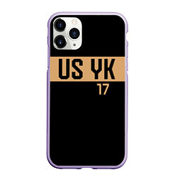 Чехол iPhone 11 Pro матовый USYK, цвет: 3D-светло-сиреневый