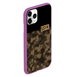 Чехол iPhone 11 Pro матовый USYK Camo, цвет: 3D-фиолетовый — фото 2