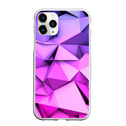 Чехол iPhone 11 Pro матовый ABSTRACTION SHAPE, цвет: 3D-белый