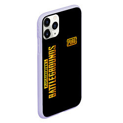 Чехол iPhone 11 Pro матовый PUBG: Black Style, цвет: 3D-светло-сиреневый — фото 2