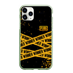 Чехол iPhone 11 Pro матовый PUBG: Only Winner, цвет: 3D-салатовый