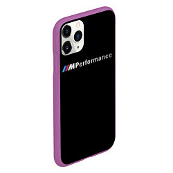 Чехол iPhone 11 Pro матовый BMW PERFORMANCE ЧЁРНЫЙ БМВ, цвет: 3D-фиолетовый — фото 2