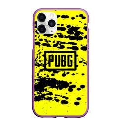 Чехол iPhone 11 Pro матовый PUBG: Yellow Stained, цвет: 3D-фиолетовый