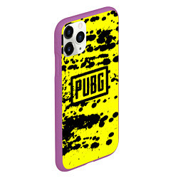 Чехол iPhone 11 Pro матовый PUBG: Yellow Stained, цвет: 3D-фиолетовый — фото 2