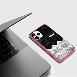 Чехол iPhone 11 Pro матовый BONES: SESH Team, цвет: 3D-малиновый — фото 2