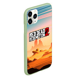 Чехол iPhone 11 Pro матовый RDR 2: Wild West, цвет: 3D-салатовый — фото 2